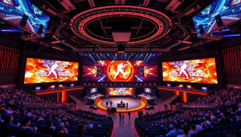 Современная киберспортивная арена для турниров по CS:GO Современная киберспортивная арена для турниров по CS:GO